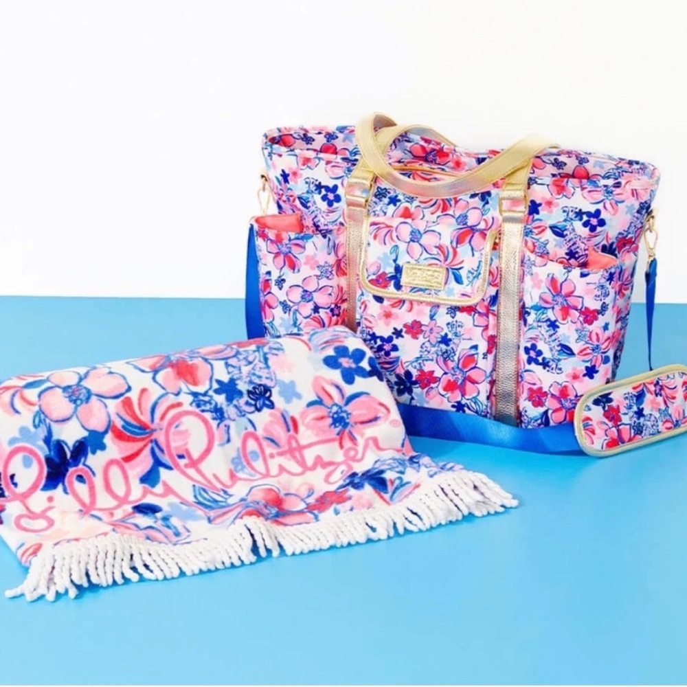🆕 Bundle! Lilly Pulitzer insulated beach tote